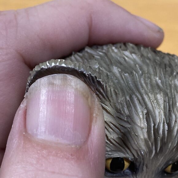 Vtg Silver Tabby Cat Playful in a Pot Collectible Figurine - My Kitty Collection - Picture 11 of 12